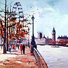 Unknown Artist Thames View painting